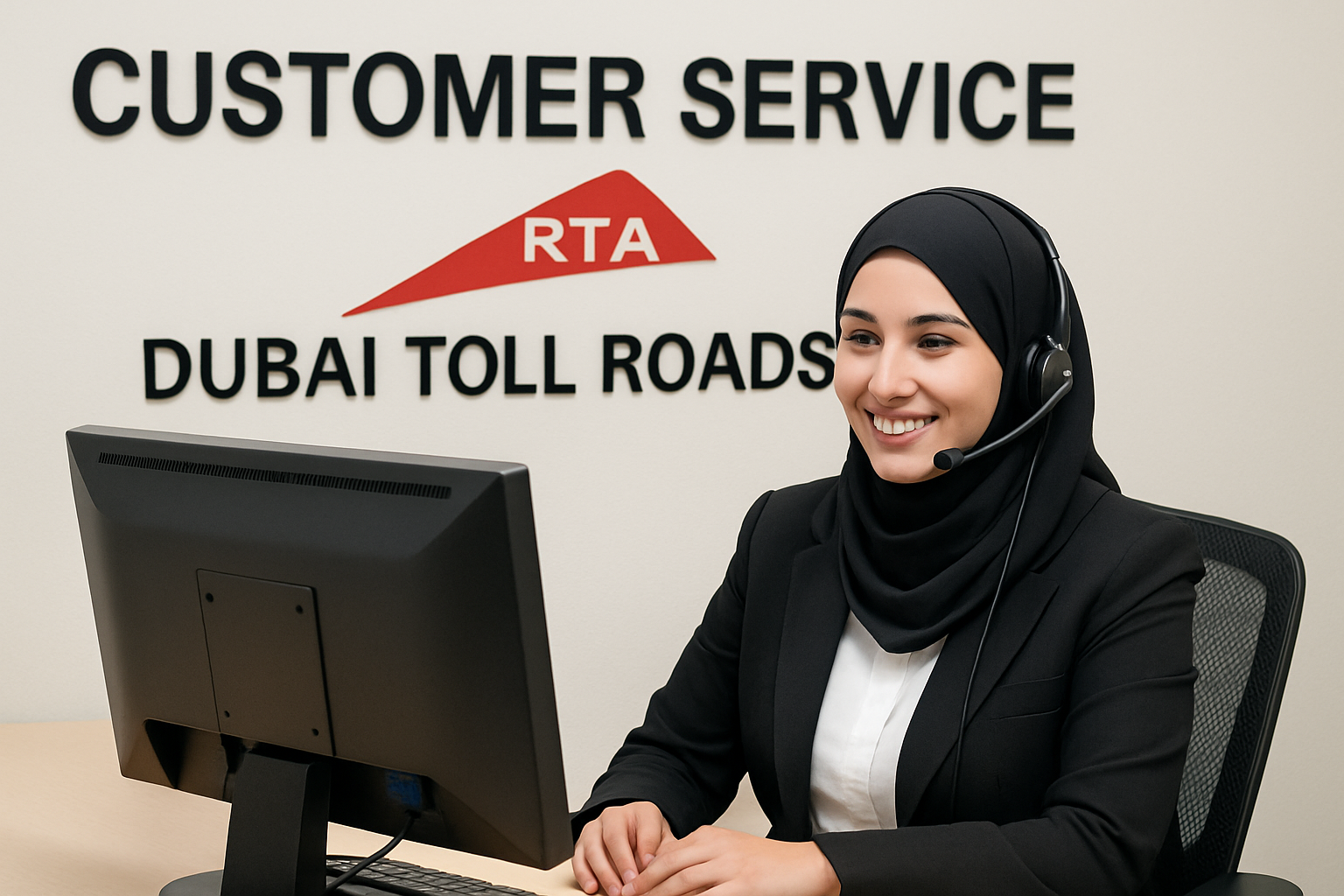Customer service for Dubai toll roads